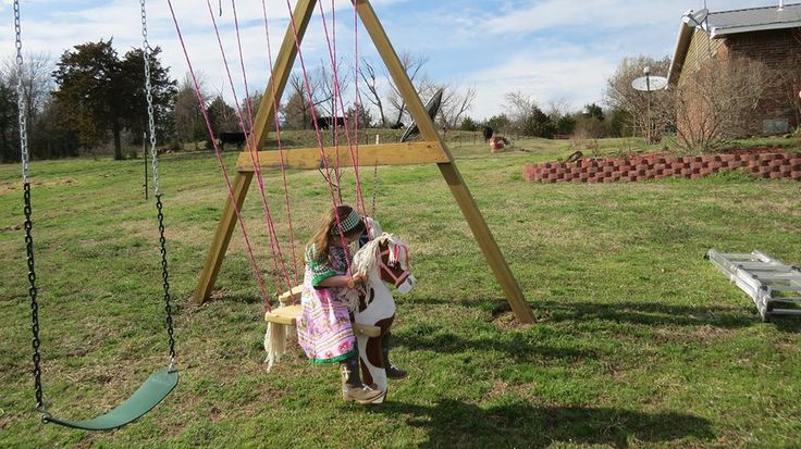 Horsey Backyard Swingset