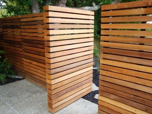 Modern Pallet Fence