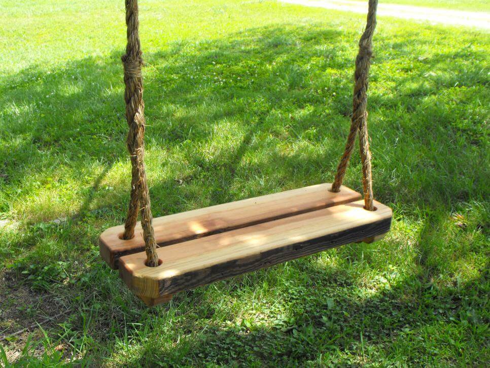 Double Wood Tree Swing