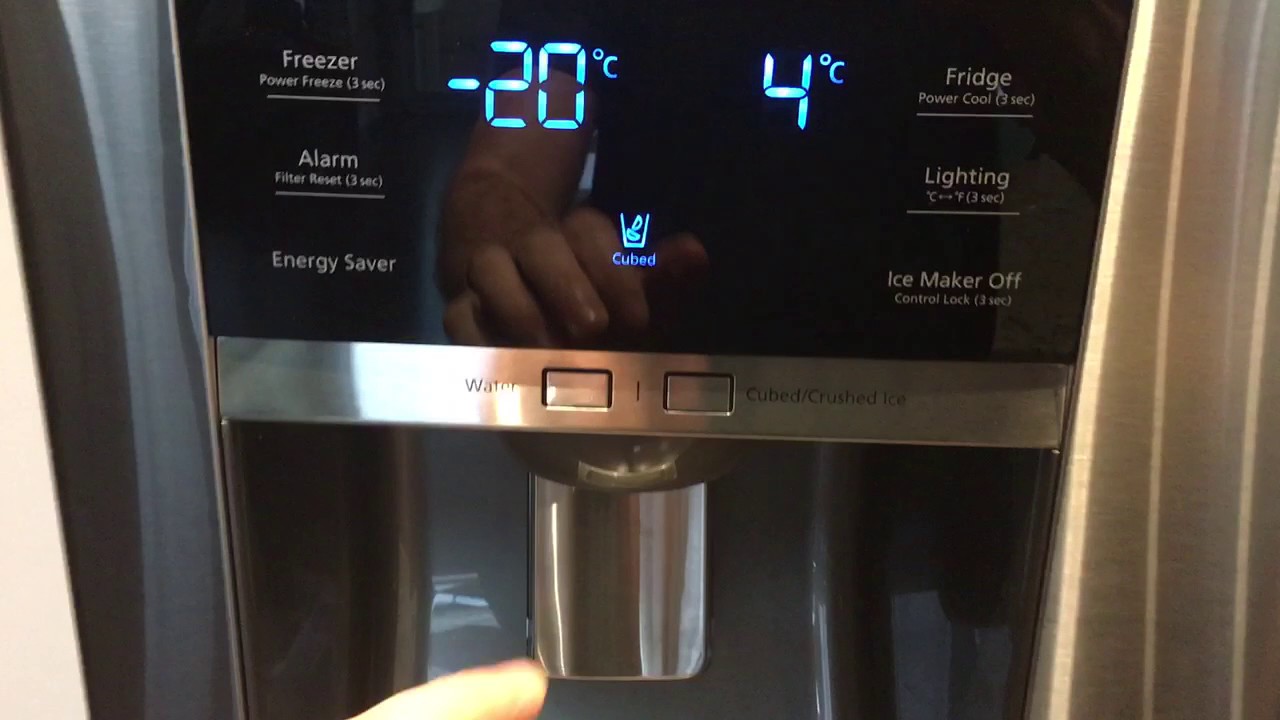 How to Reset the Control Panel of the Samsung Fridge