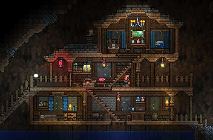 Underground Mystique Terraria House Designs