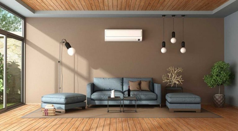 Living Rooms with Brown Walls