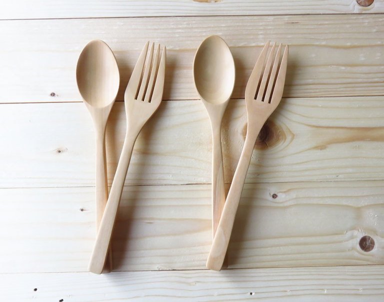 Wooden Spoon and Fork 