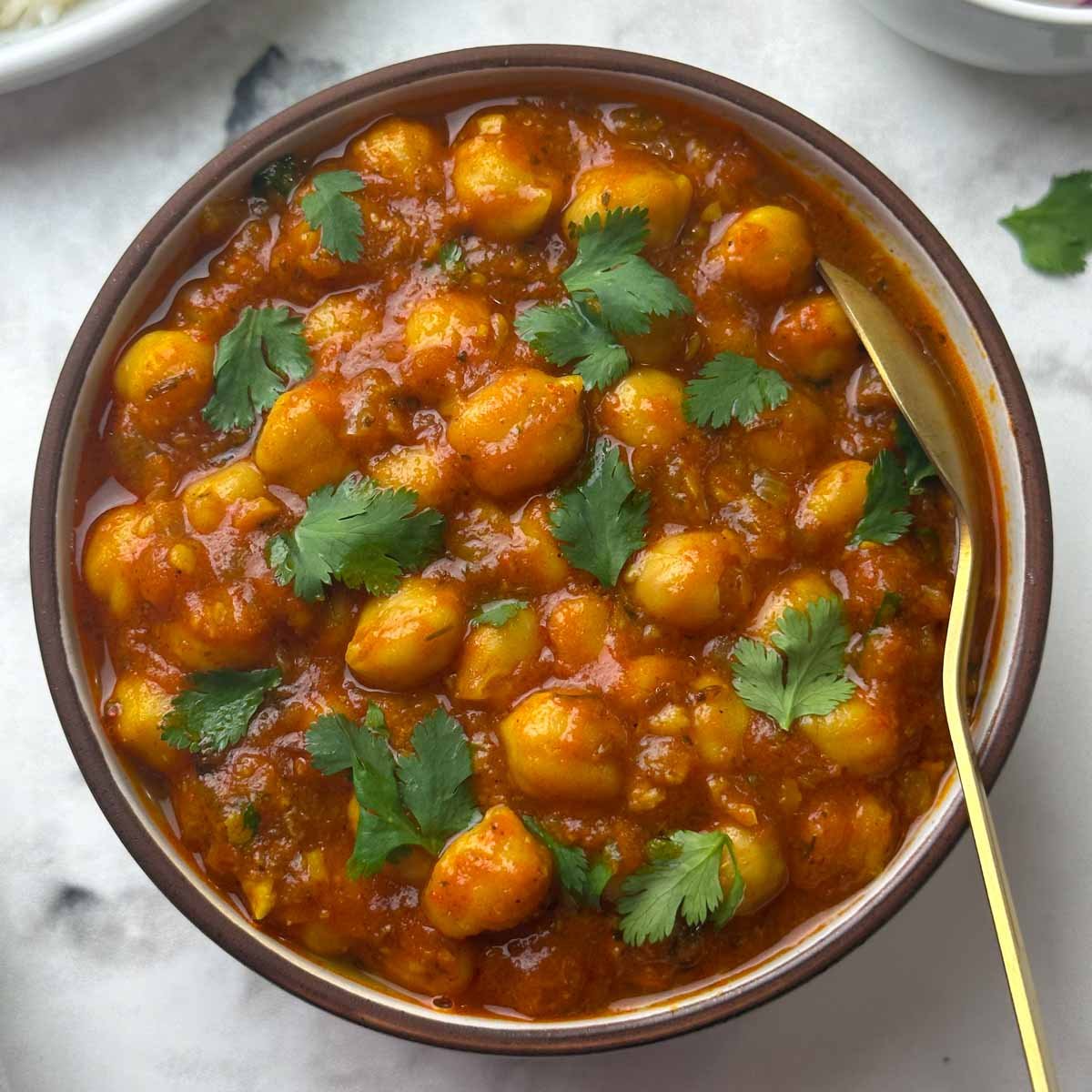 A delicious bowl of Chana Masala