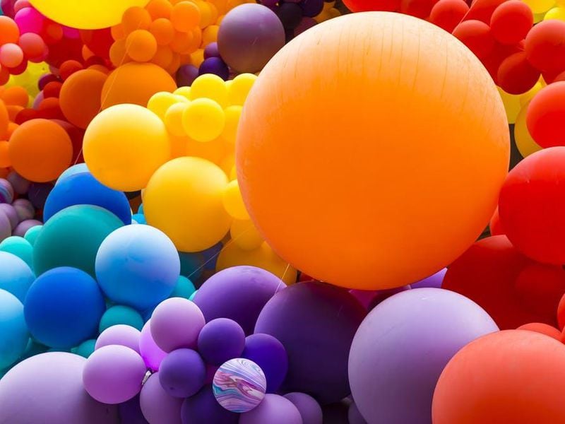 colorful balloon balls