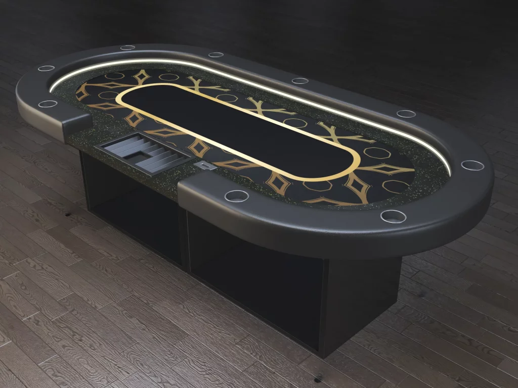 black poker tables